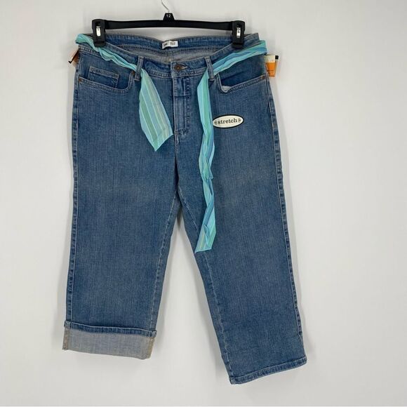 Lee Women’s Mid Length Capri Denim Pants size 14 - Picture 1 of 6